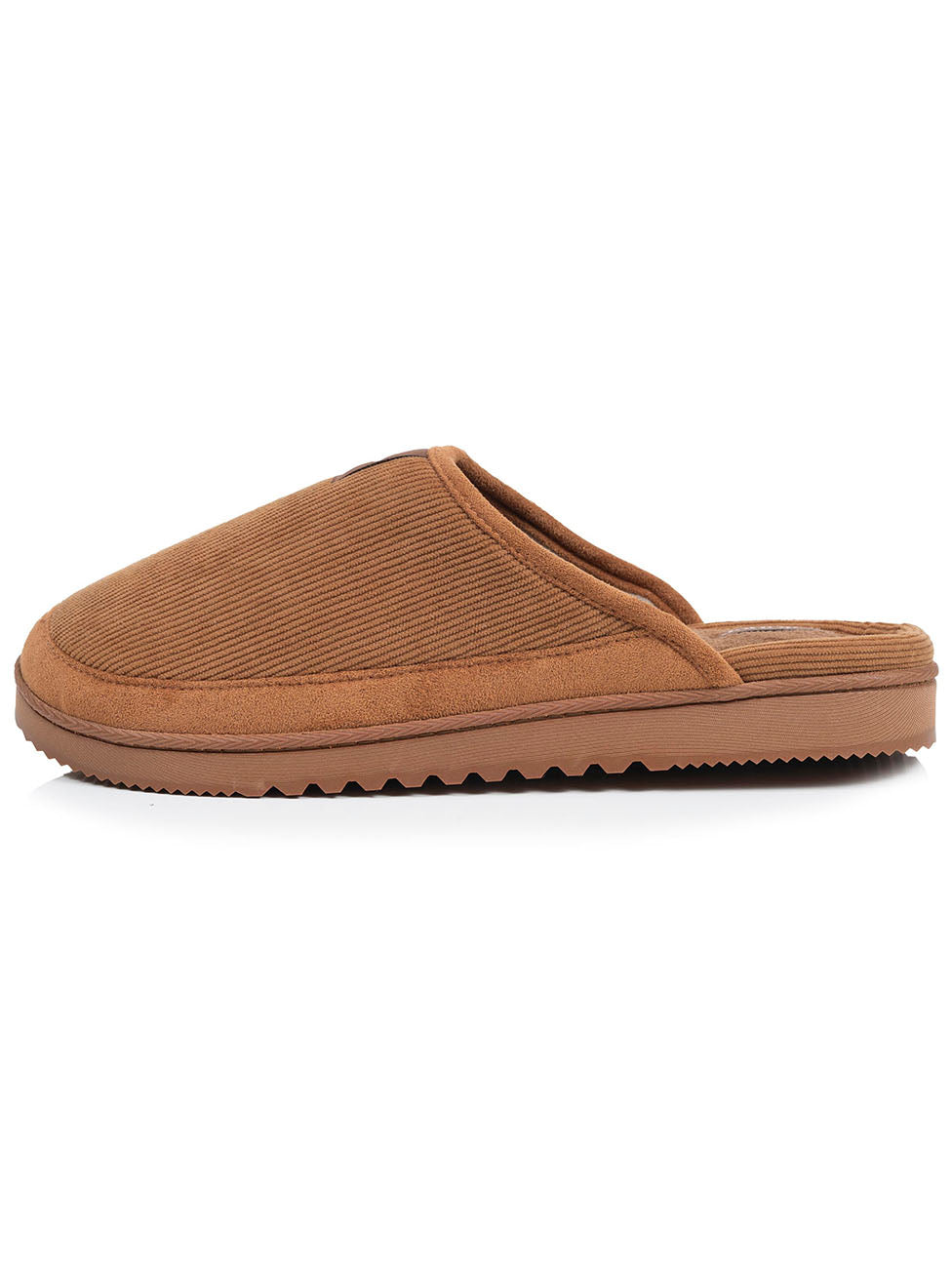 Isotoner Camel Men's Velour Mule Slippers