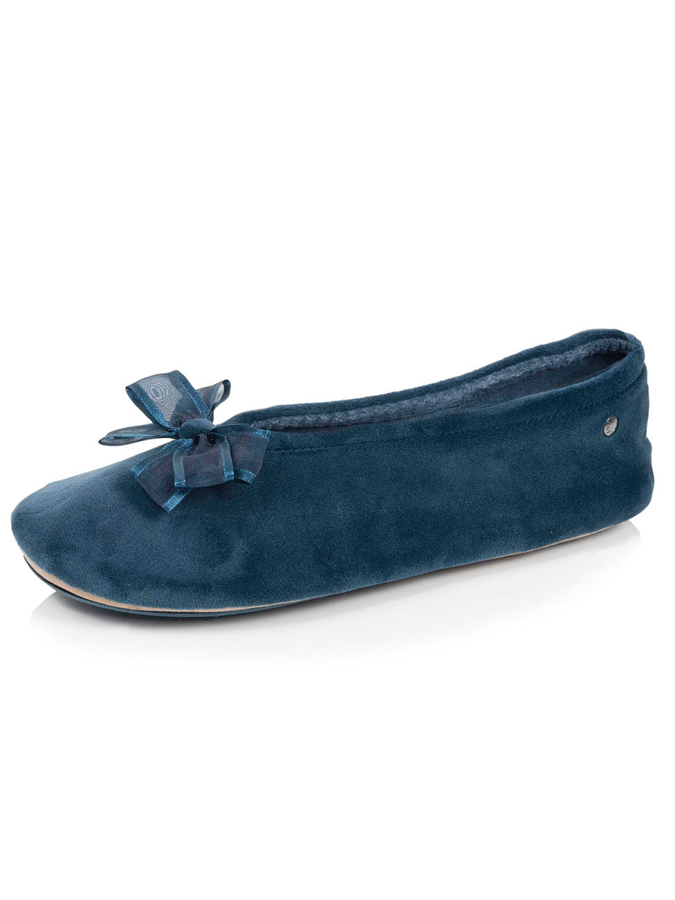 Isotoner Teal Women's Tulle Ballerina Slippers