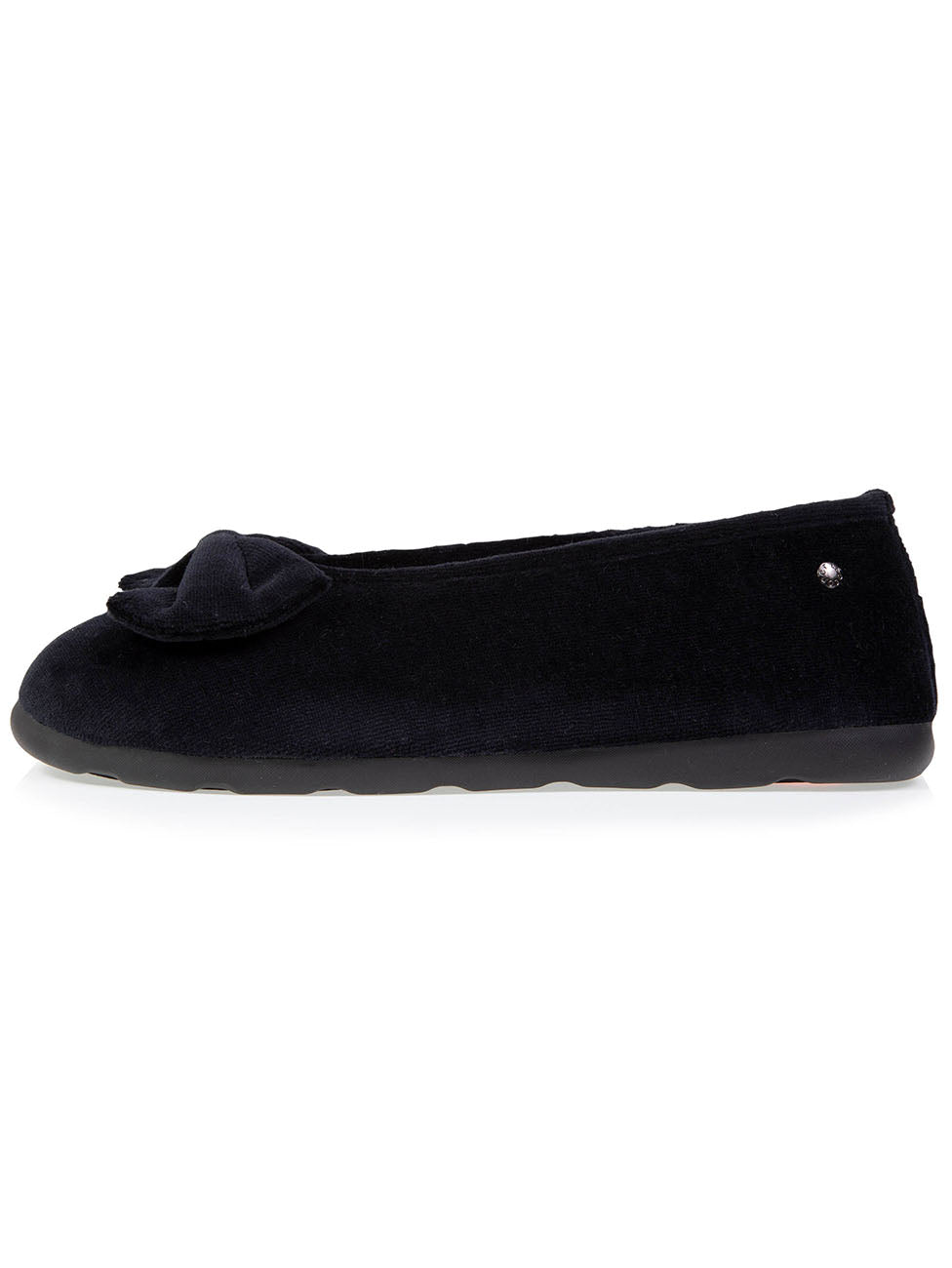 Isotoner Black Women's EVERYWEAR Ballerina Slippers