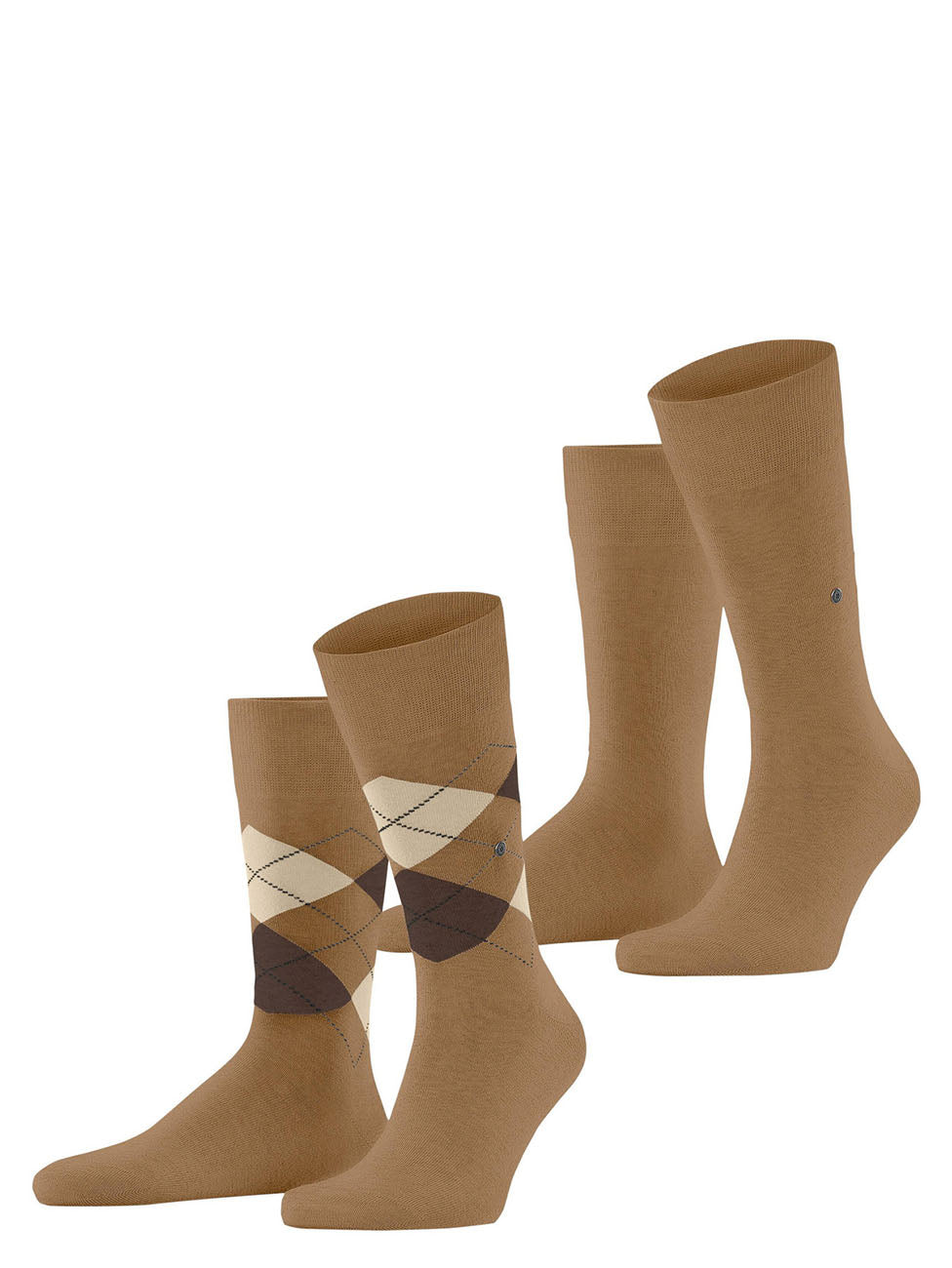 Burlington Everyday Argyle Mix Men Socks (Pack of 2)