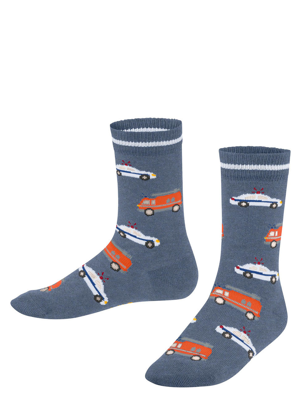 FALKE Police and Fire Cars Kids Socks