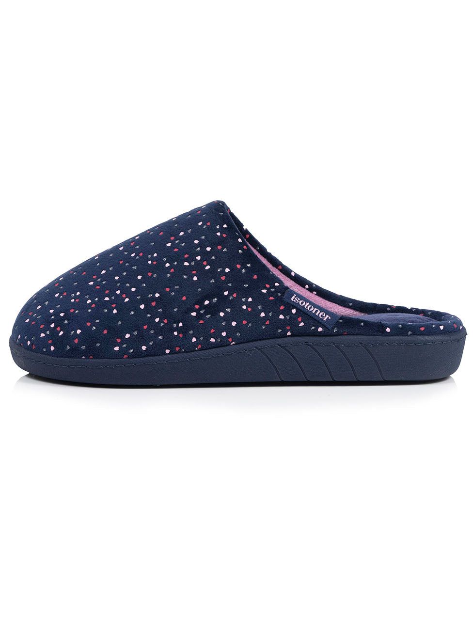 Isotoner Navy Women's Memory-Foam Mule Slippers