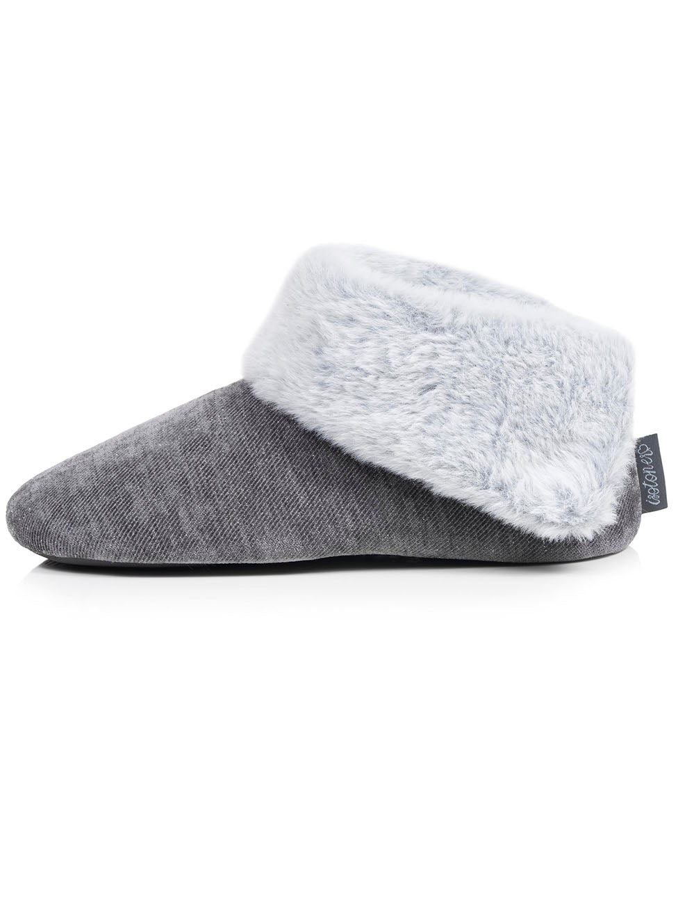 Isotoner Dark Grey Women's Sparkling Boot Slippers