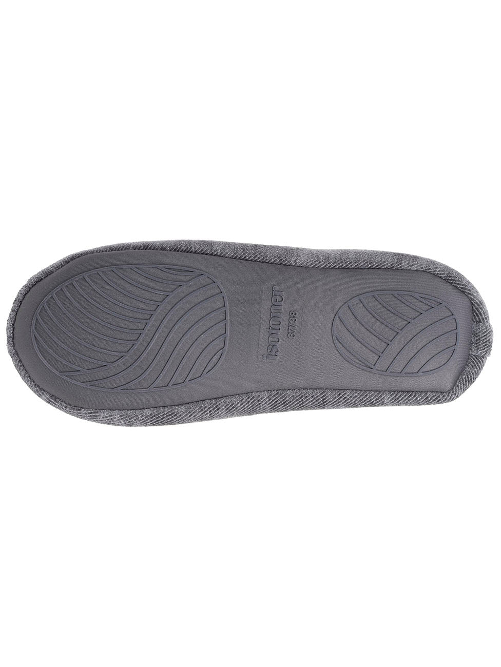 Isotoner Dark Grey Women's Sparkling Ballerina Slippers