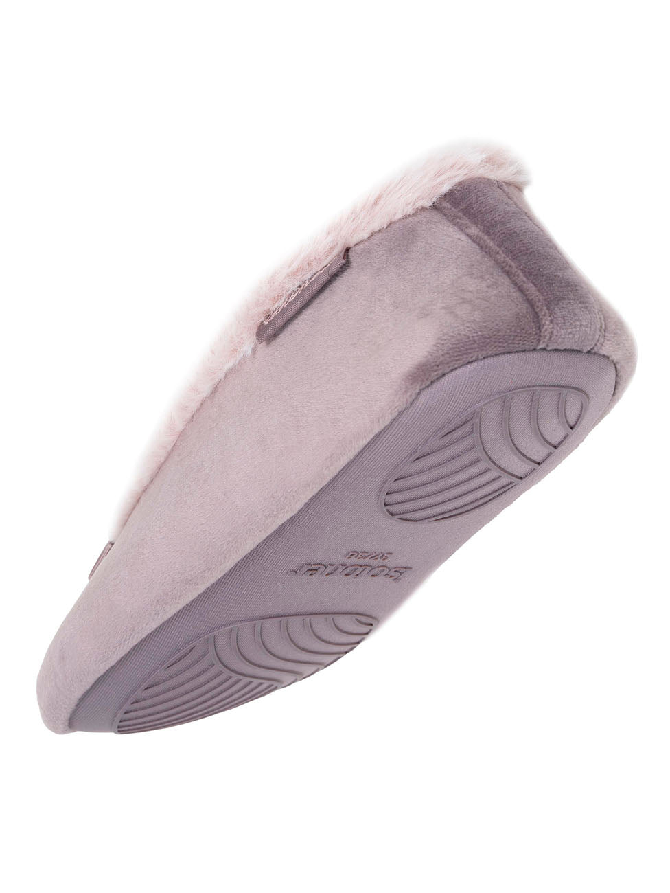 Isotoner Taupe Women's Microvelour Ballerina Slippers