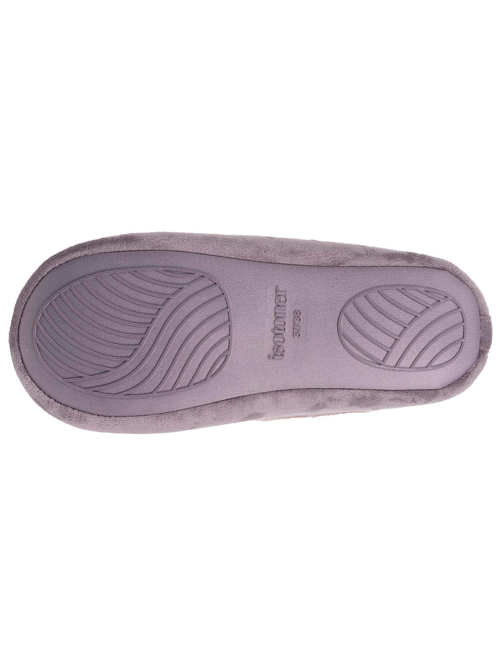 Isotoner Taupe Women's Microvelour Ballerina Slippers