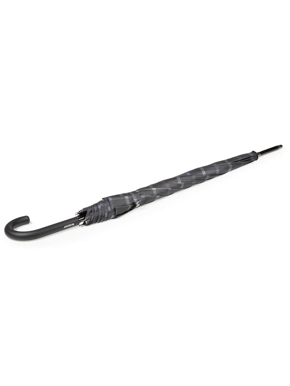 Isotoner Men's Checkered Automatic Walking Umbrella