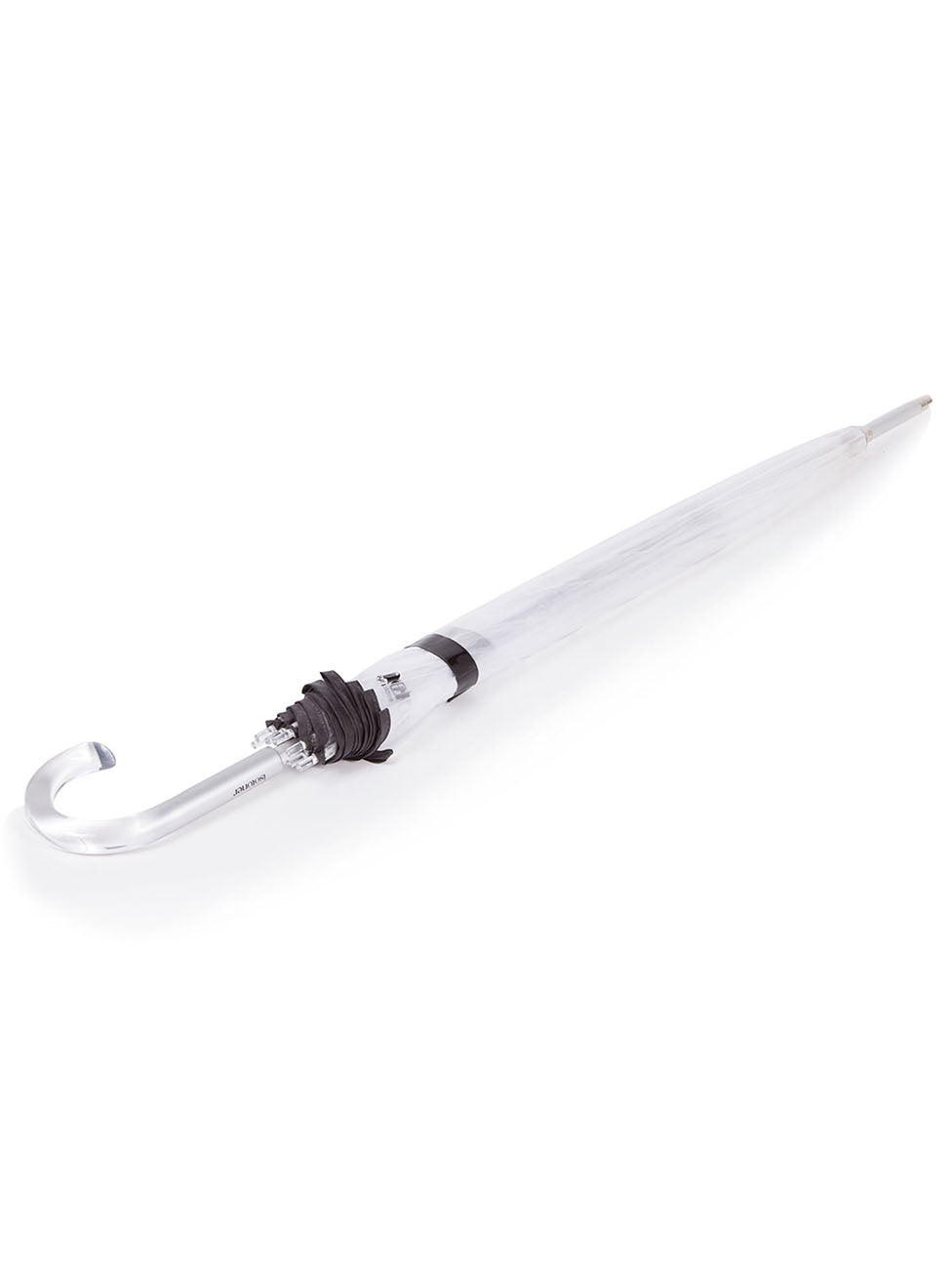 Isotoner Clear/Black Transparent Dome Umbrella