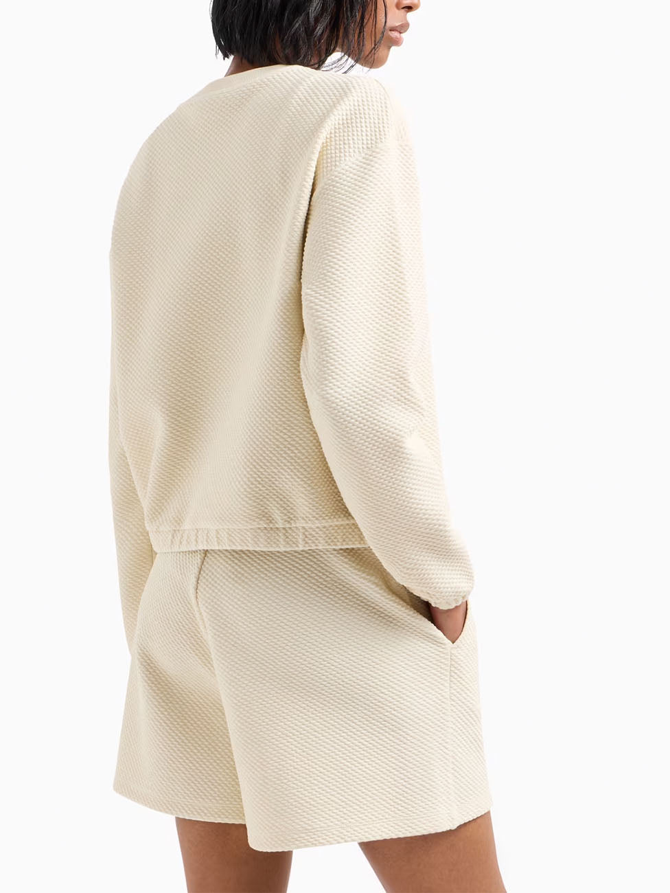 EA7 Stretch-Cotton Blend Crew-Neck Sweatshirt