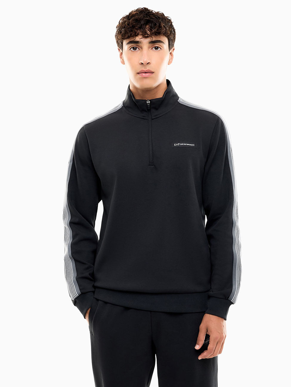 EA7 Logo Series Half-Zip Sweatshirt
