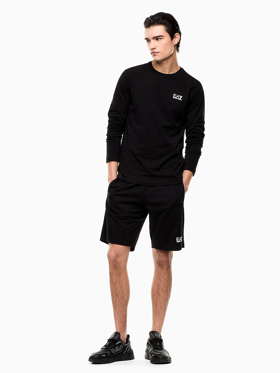 EA7 Core Identity Long-Sleeved T-Shirt