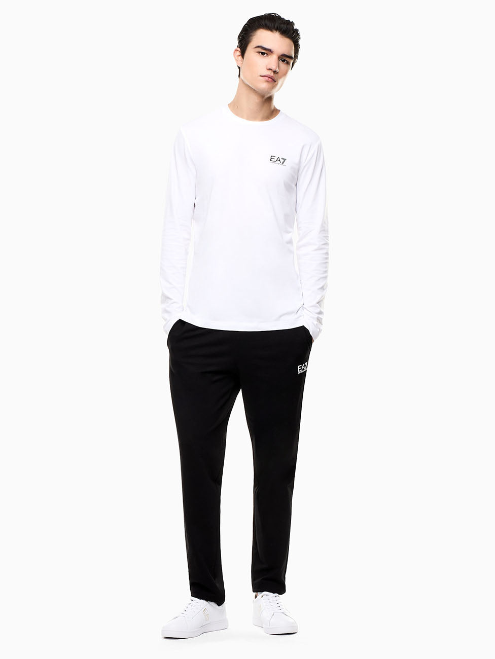 EA7 Core Identity Long-Sleeved T-Shirt