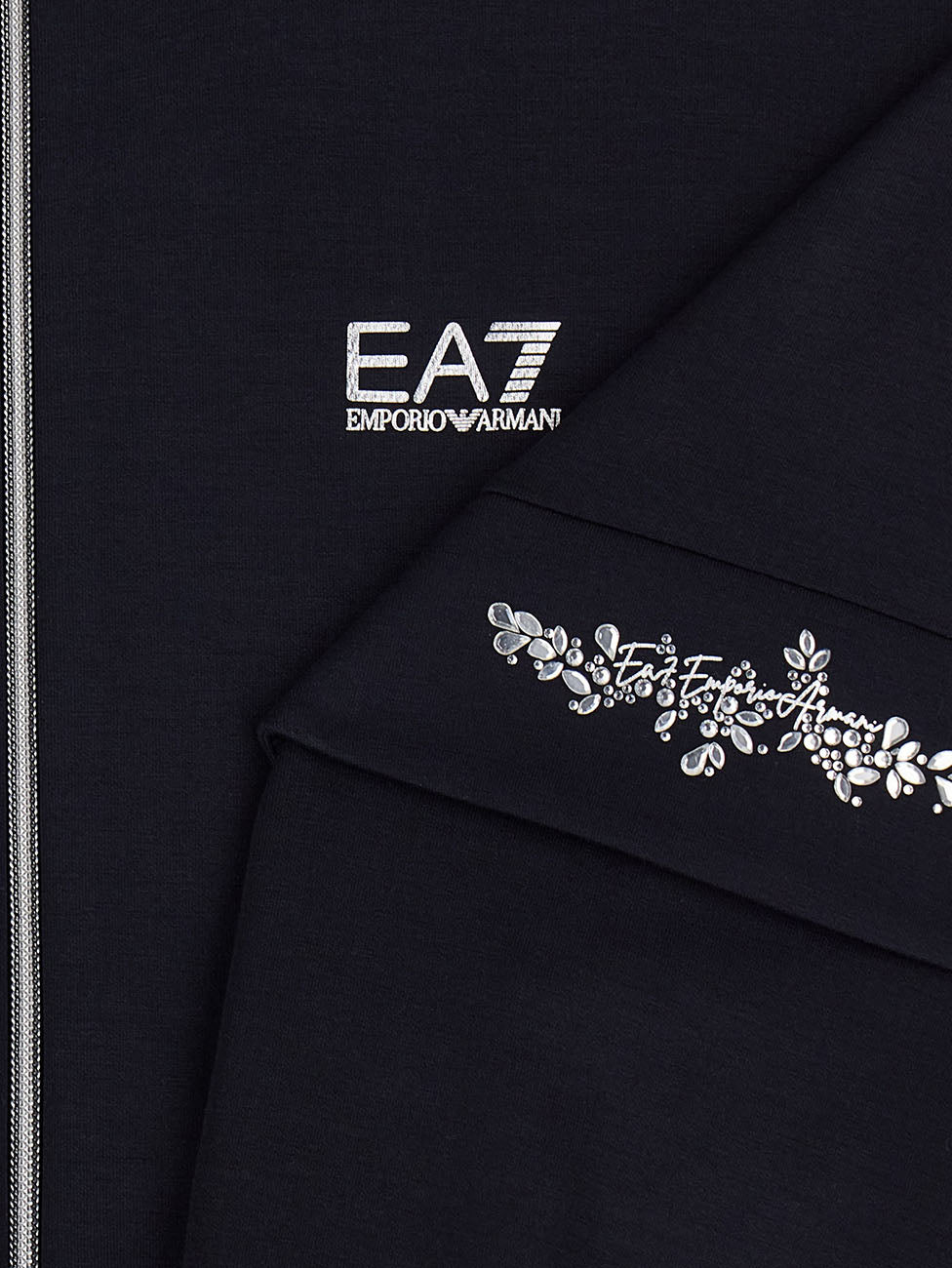EA7 Logo Series Black Tracksuit