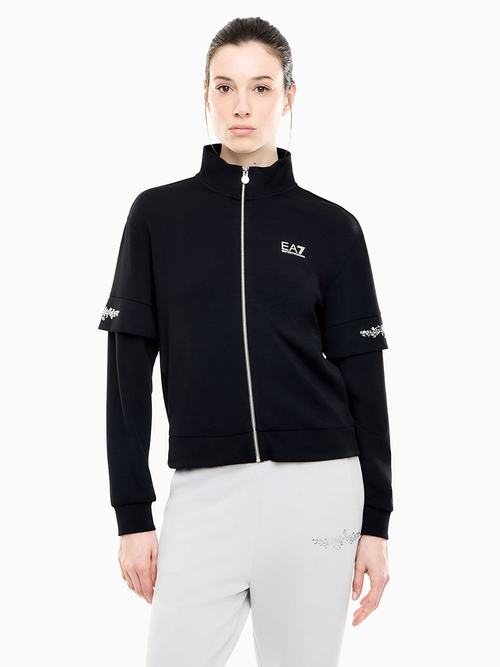 EA7 Logo Series Full-Zip Sweatshirt