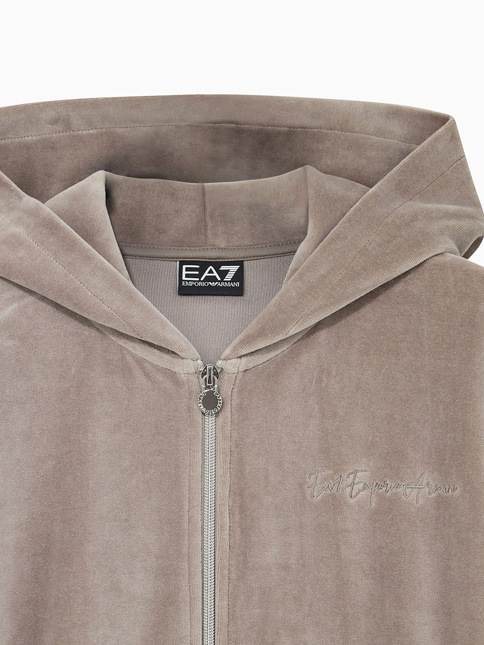 EA7 Athletic Velour Hoodie