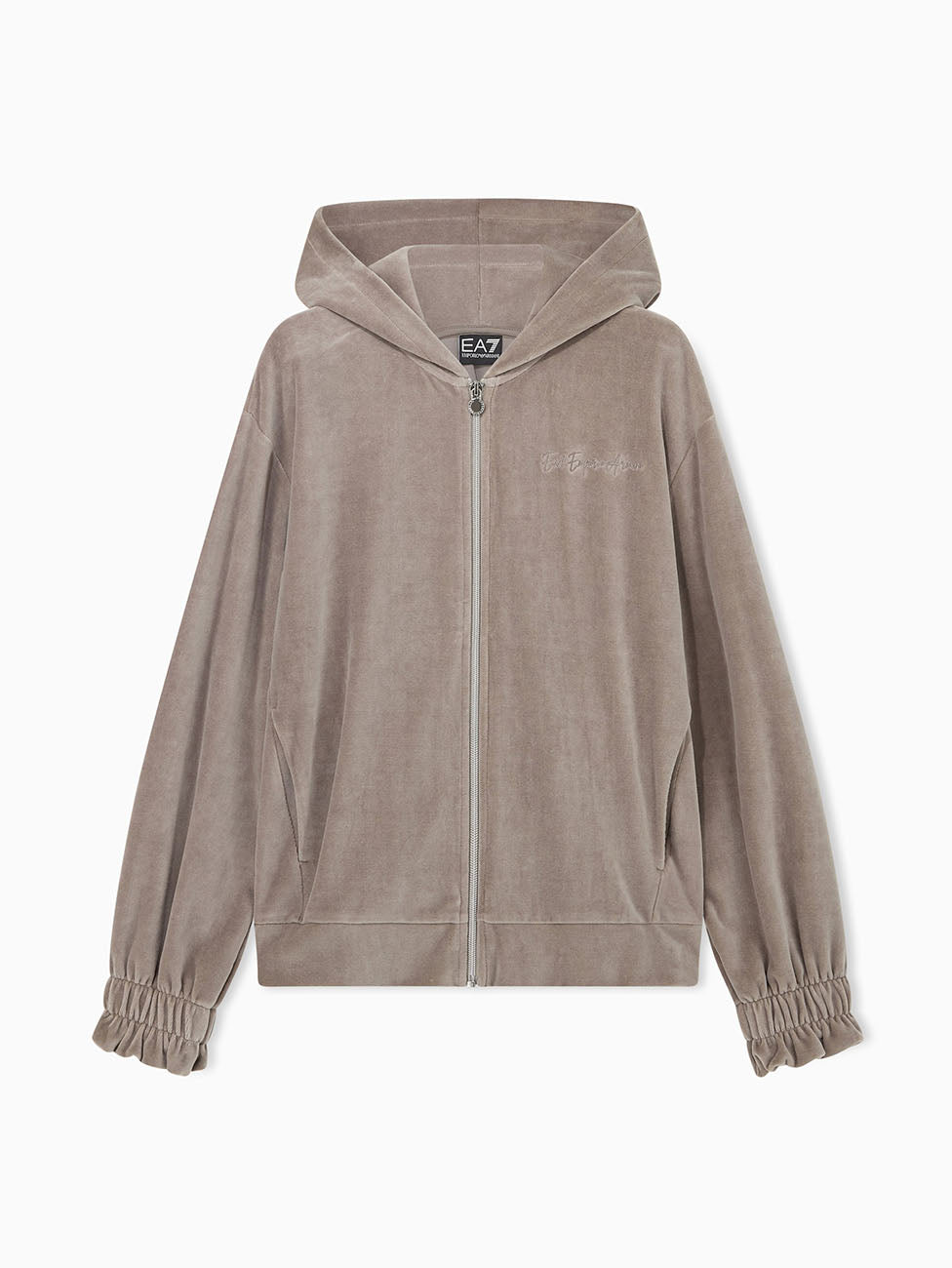 EA7 Athletic Velour Hoodie