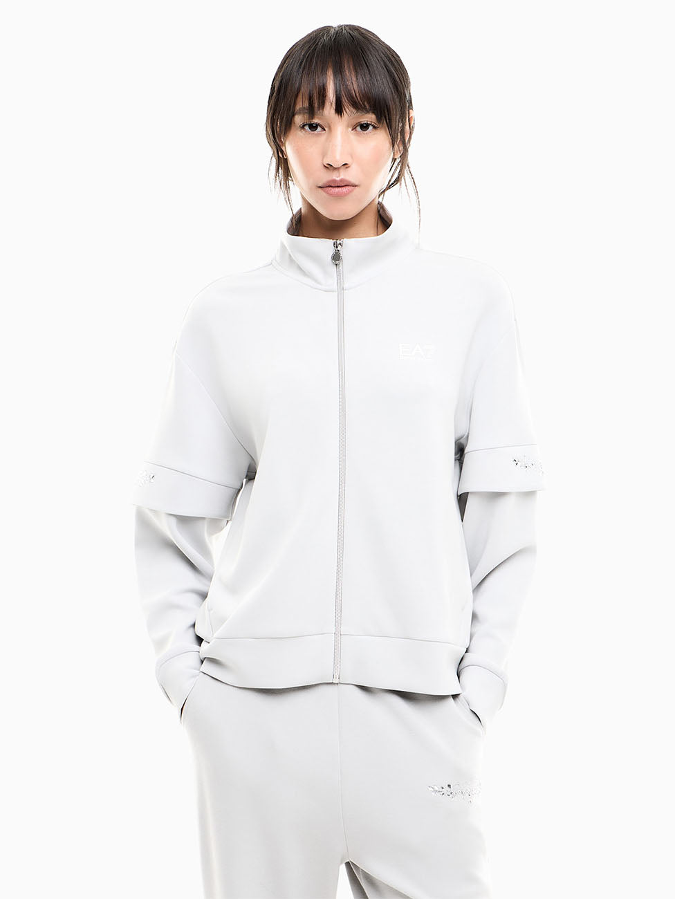 EA7 Logo Series Full-Zip Sweatshirt