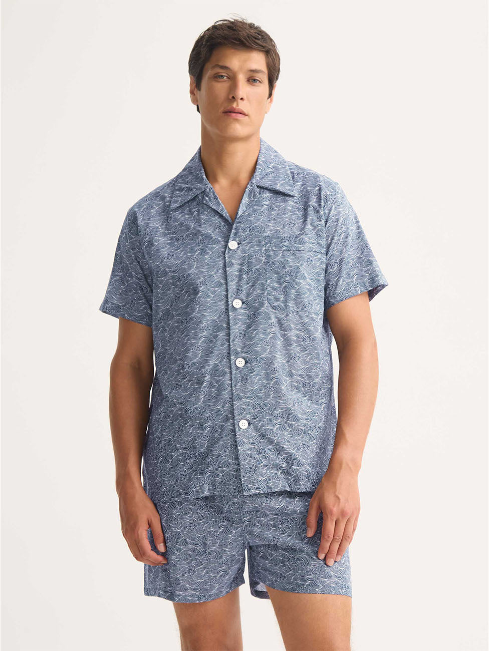 Derek Rose Blue Night Sky Men's Short Pyjama
