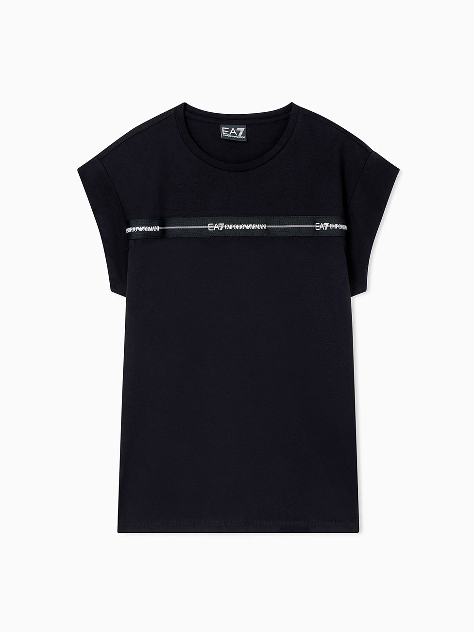 EA7 Logo Series Cotton-Jersey T-shirt