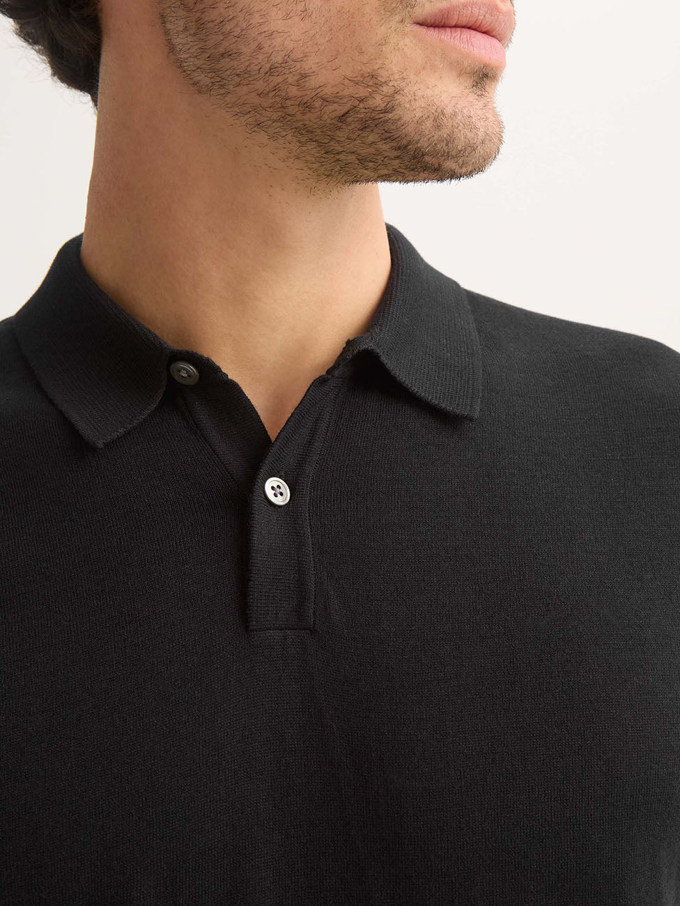 Derek Rose Jacob Sea Island Cotton Black Polo Shirt