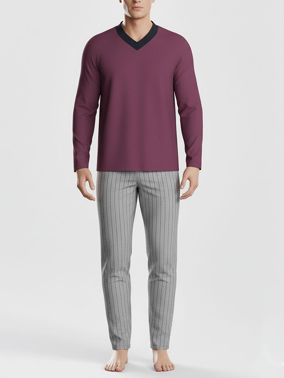 Impetus Bordeaux Cotton Men's Pyjama