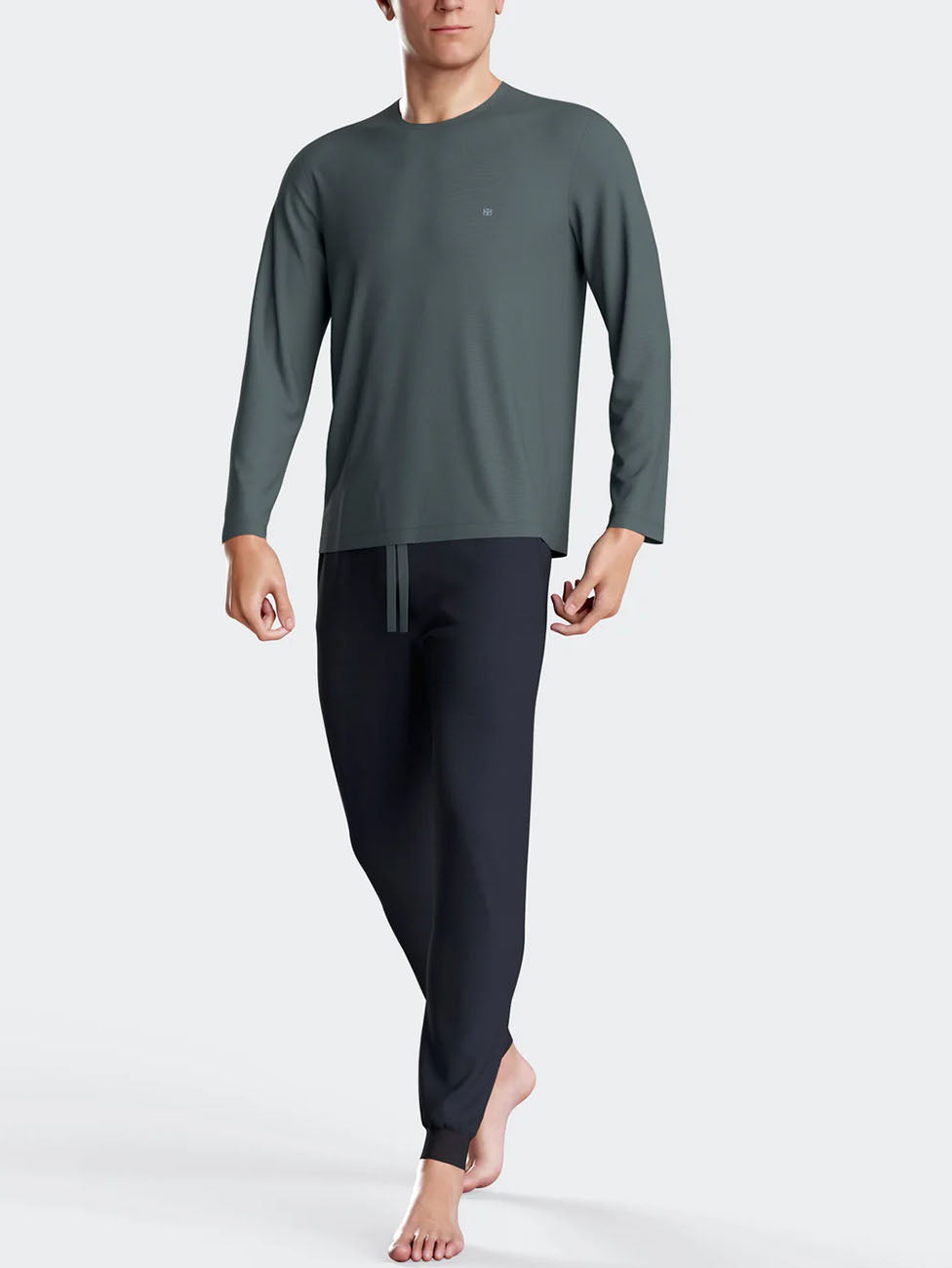 Impetus Green Lyocell Long Men's Pyjama