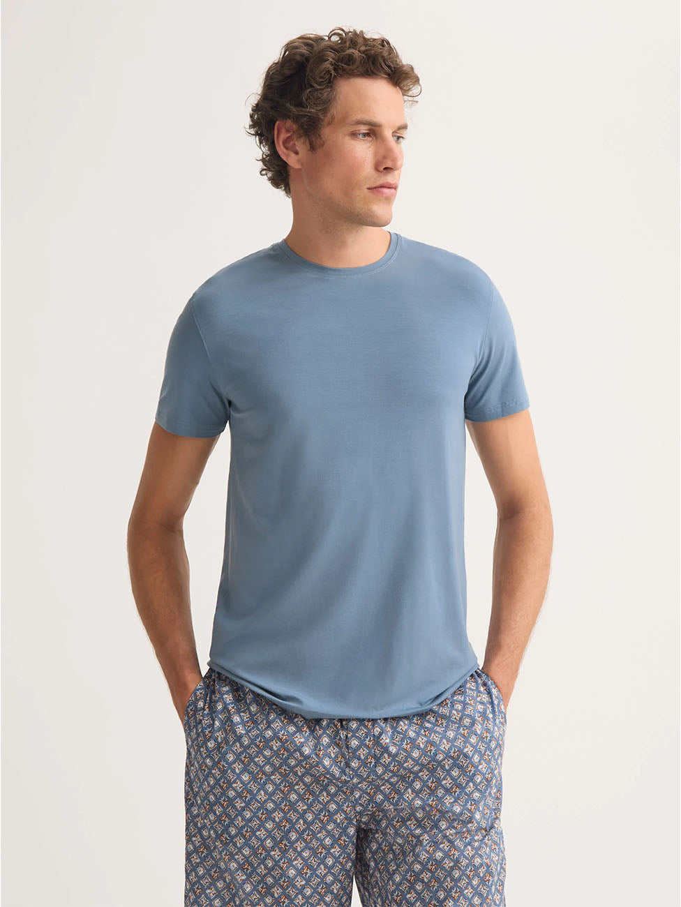 Derek Rose Basel Micro Modal Stretch Men's T-Shirt