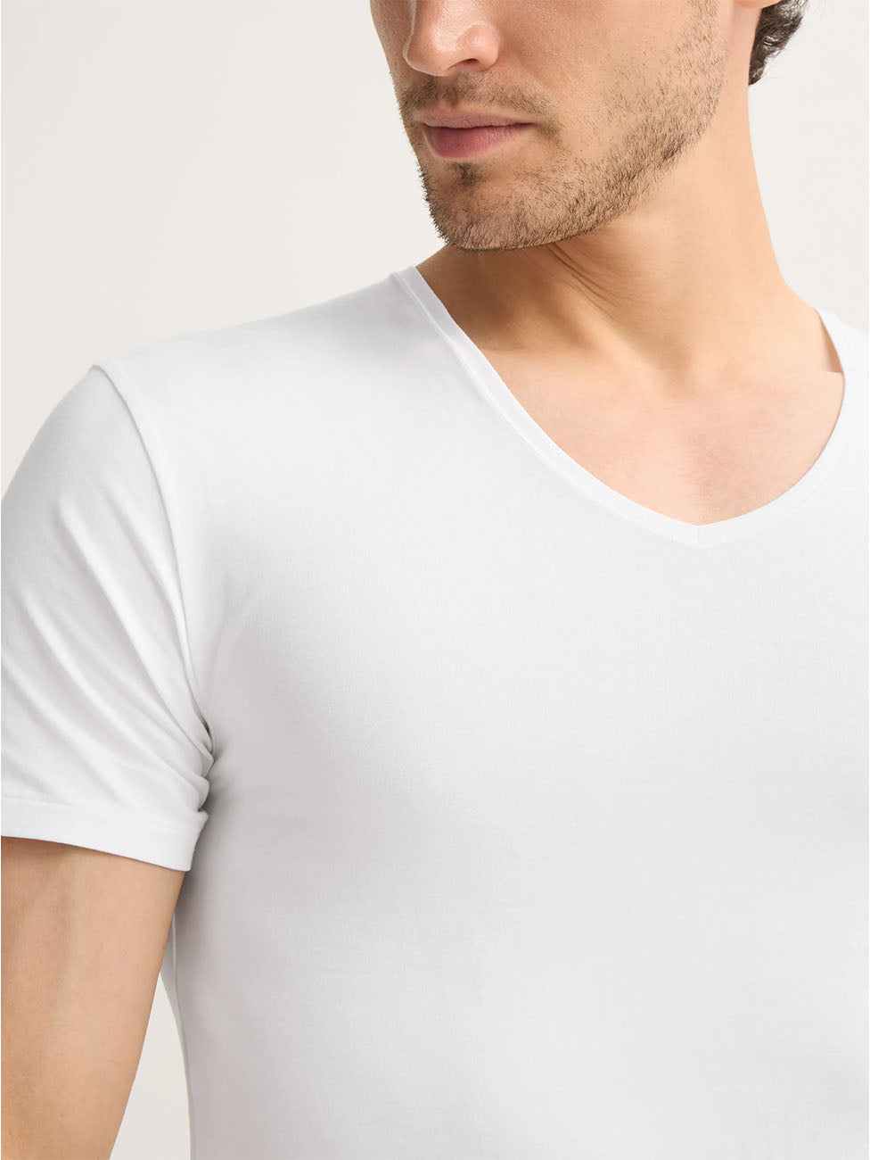 Derek Rose Jack Pima Cotton V-Neck T-Shirt