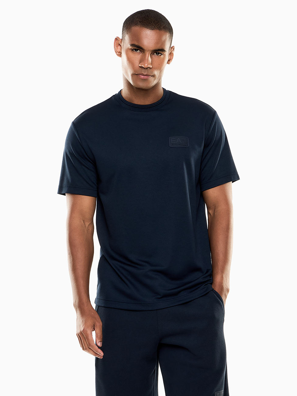 EA7 Lux Identity Modal-blend Jersey T-shirt