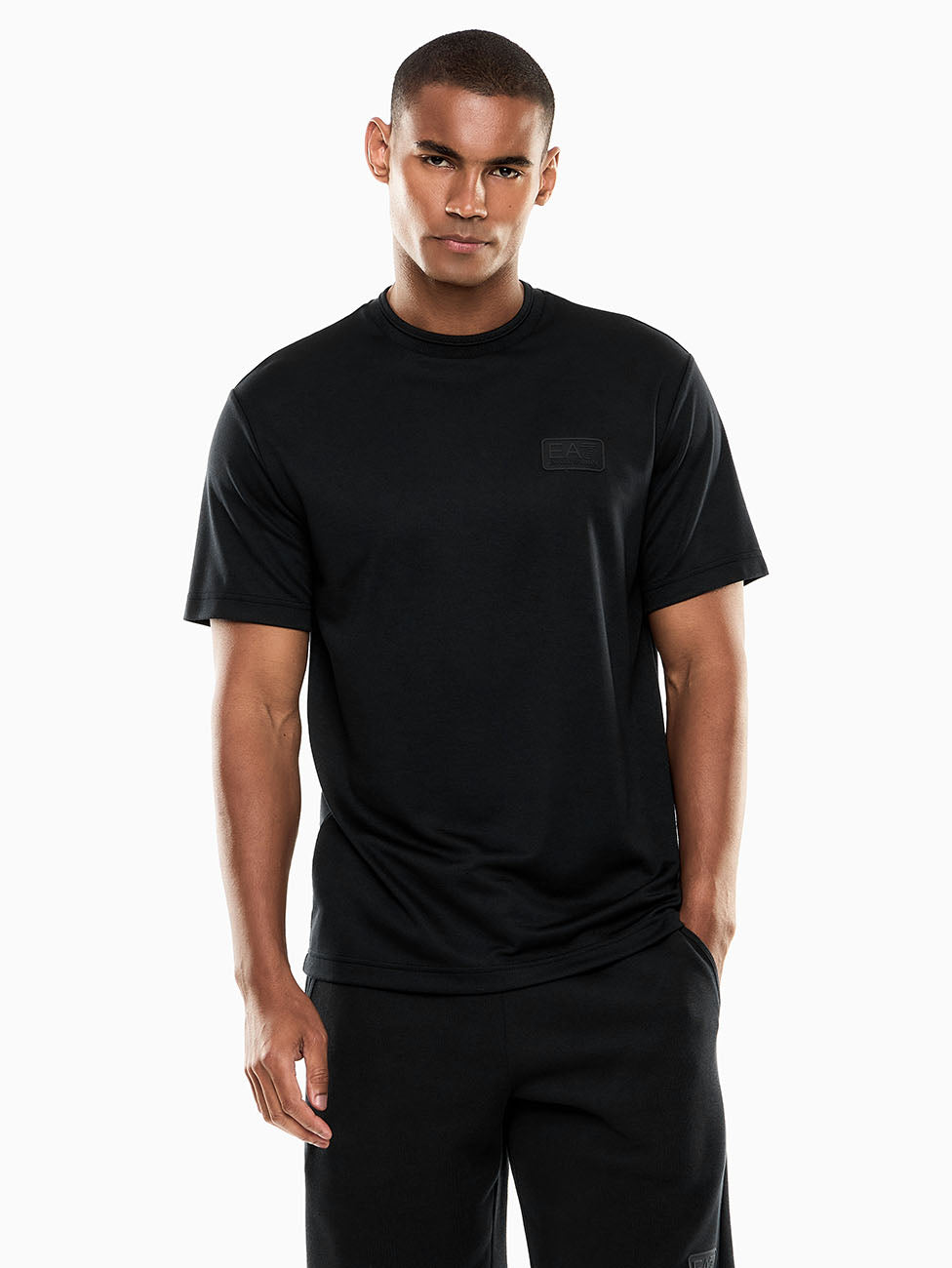 EA7 Lux Identity Modal-blend Jersey T-shirt