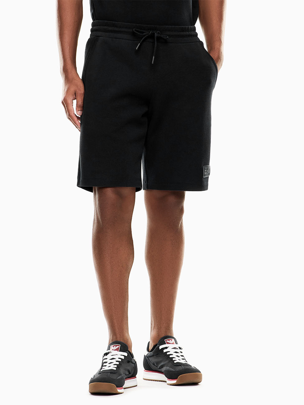 EA7 Lux Identity Cotton-blend Shorts