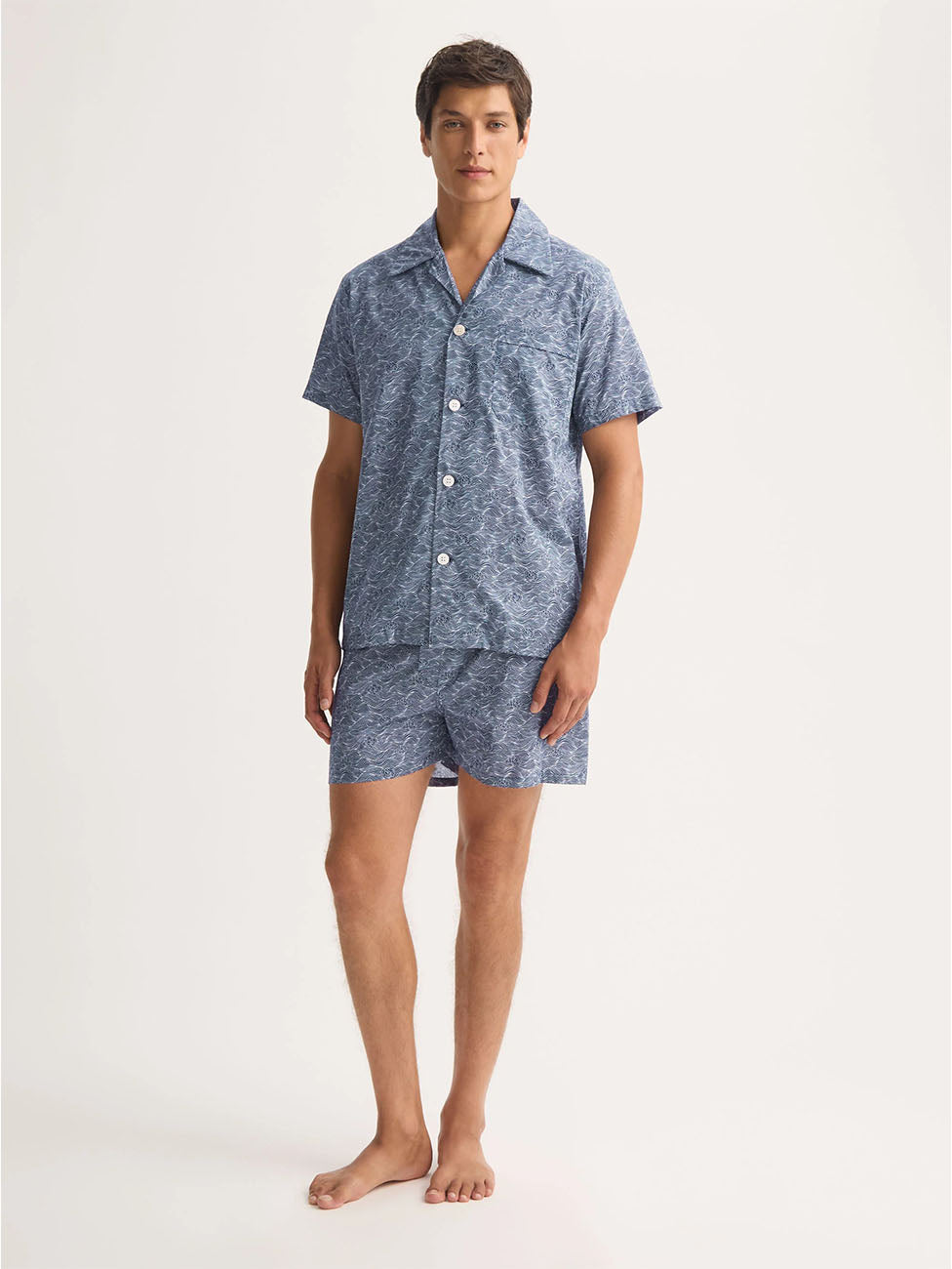 Derek Rose Blue Night Sky Men's Short Pyjama