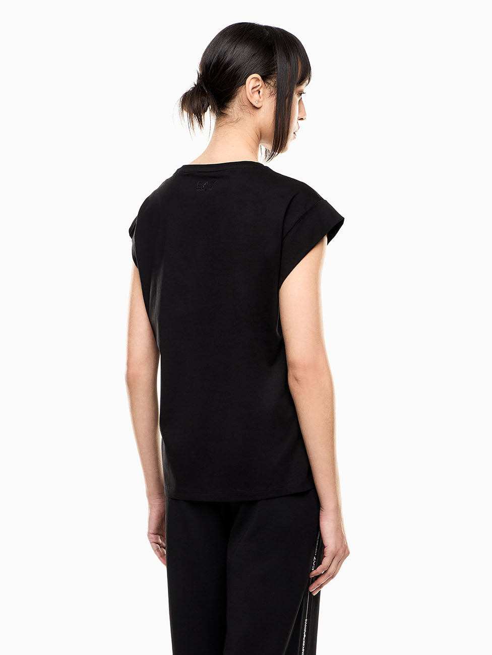 EA7 Logo Series Cotton-Jersey T-shirt