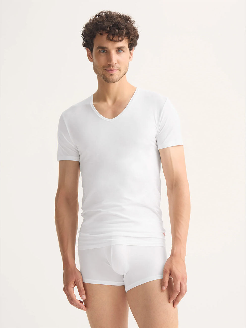 Derek Rose Jack Pima Cotton V-Neck T-Shirt