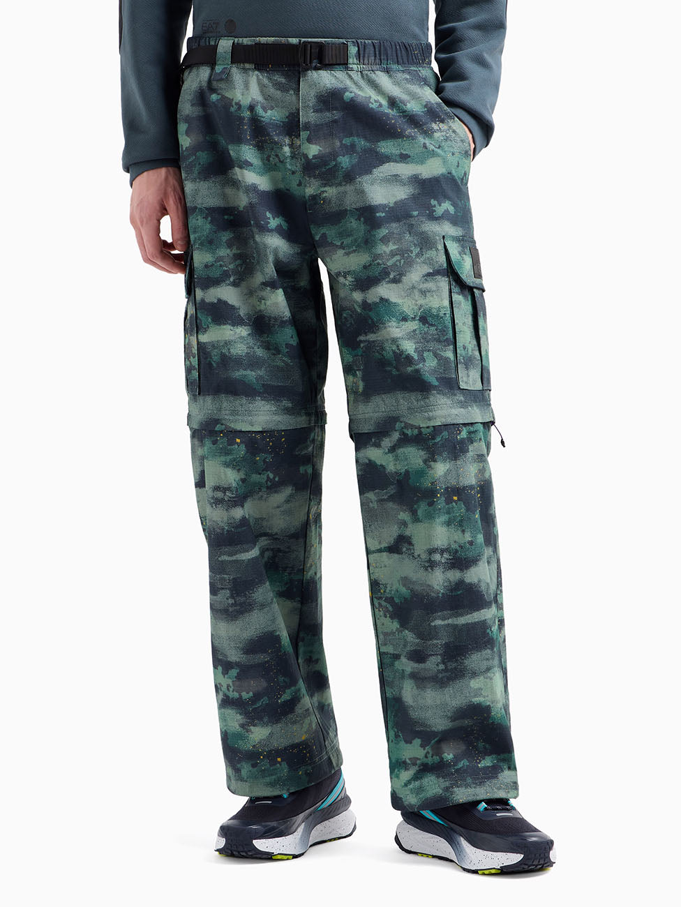 EA7 Dynamic Athlete Cotton-Blend Cargo Trousers
