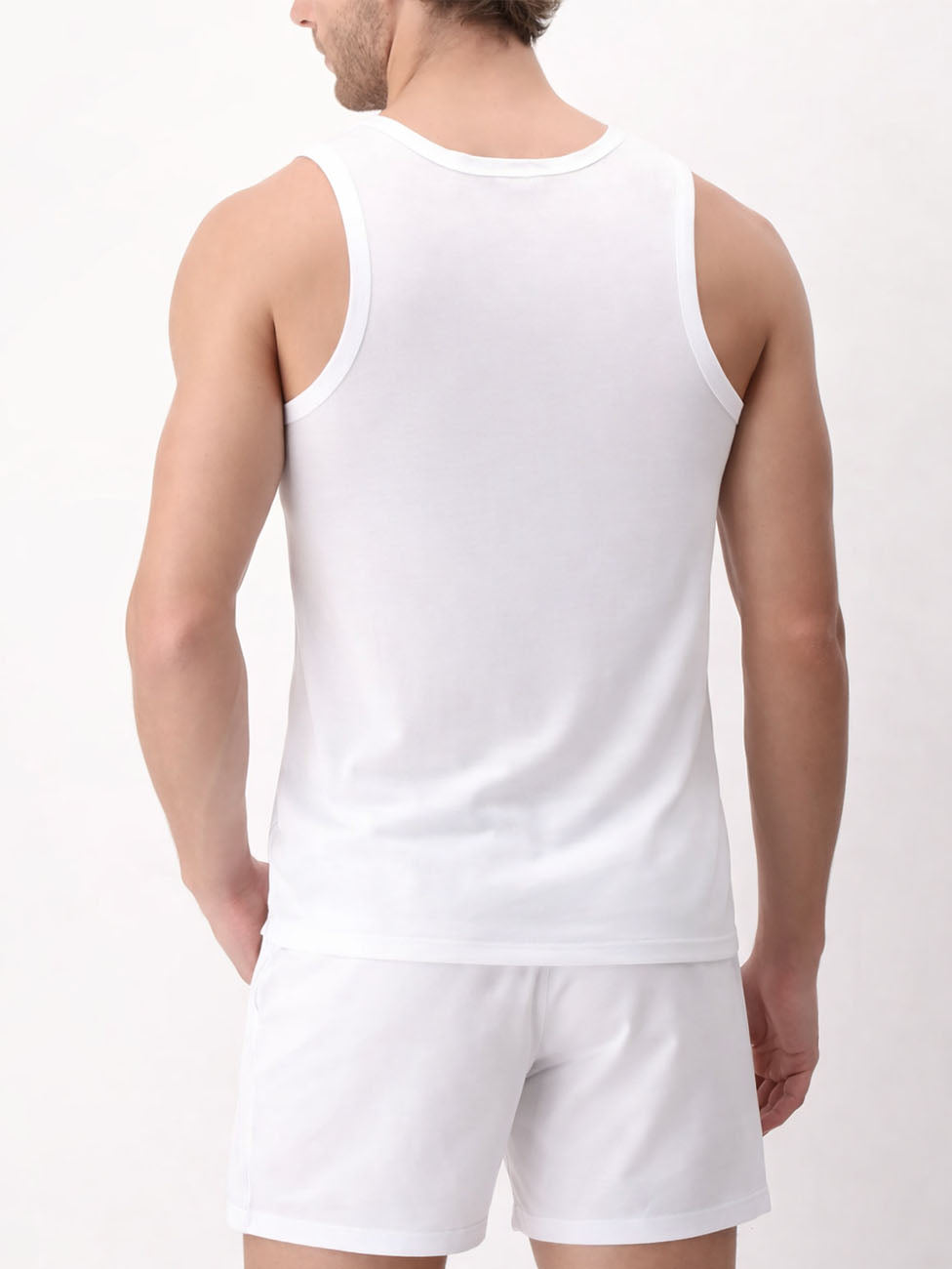 CAGI Wide Shoulder Natural Comfort Cotton Tank Top