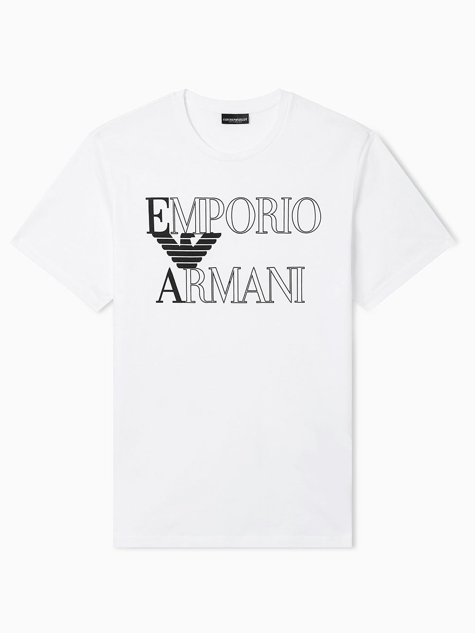 Emporio Armani White Bold logo Beach T-shirt