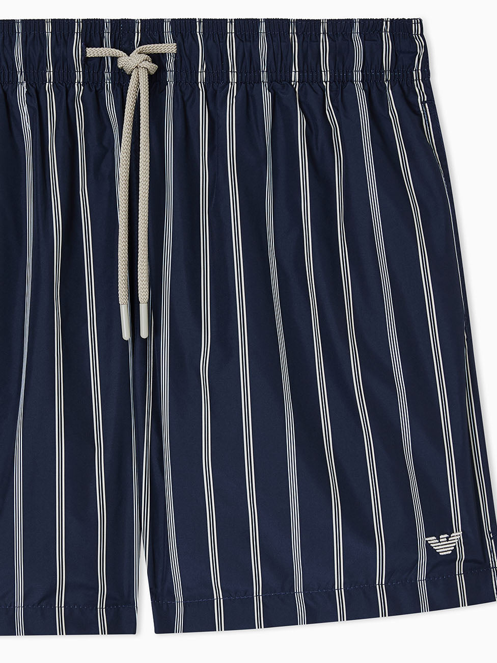 Emporio Armani Striped Print Beach Shorts