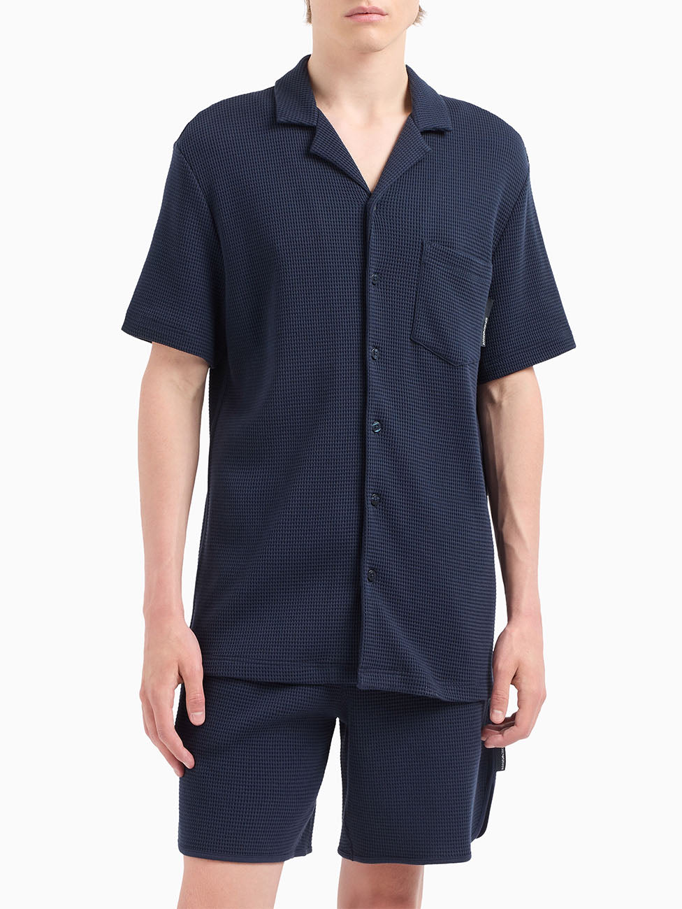 Emporio Armani Waffle Jersey Loungewear Jumper