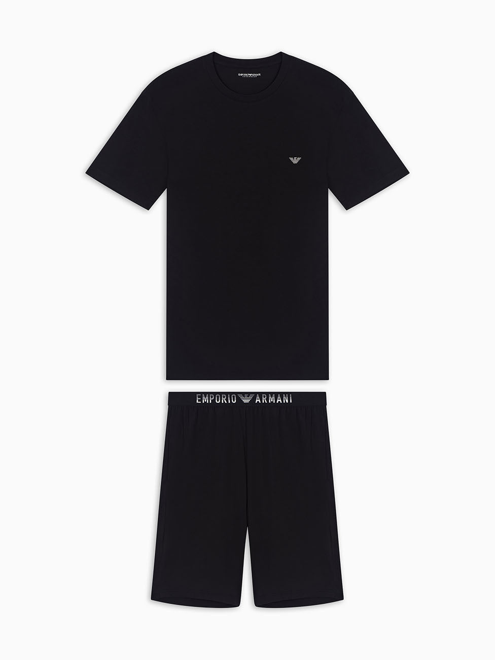 Emporio Armani Black Soft Modal Short Pyjama