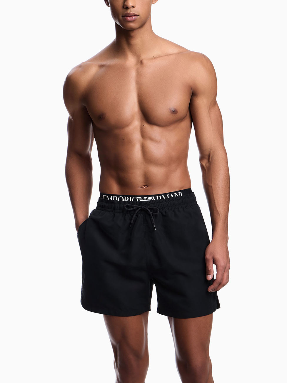 Emporio Armani Recycled Fabric Beach Shorts