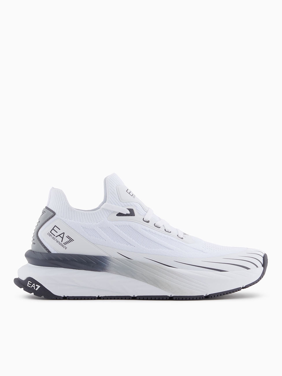 EA7 Black & Grey Crusher Sonic Knit Sneakers