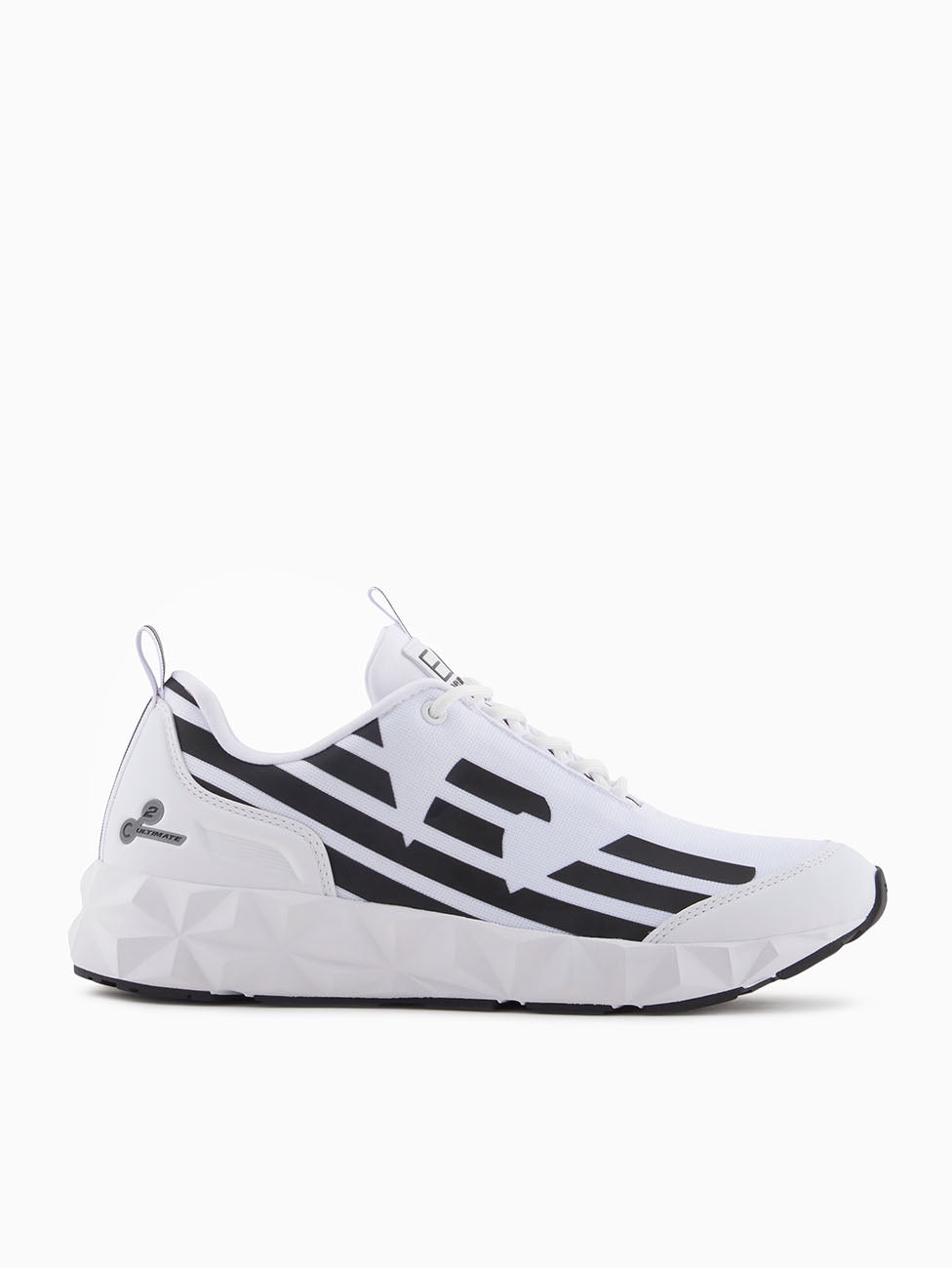 EA7 White & Black Ultimate C2 Kombat Core Sneakers