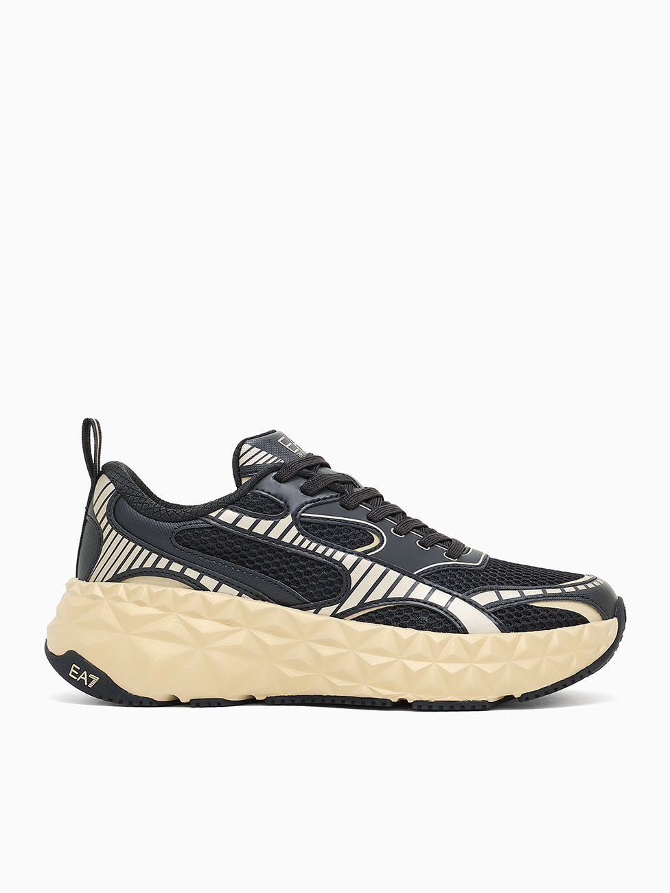 EA7 Black & Gold Ultimate C2 Kombat Tech Sneakers