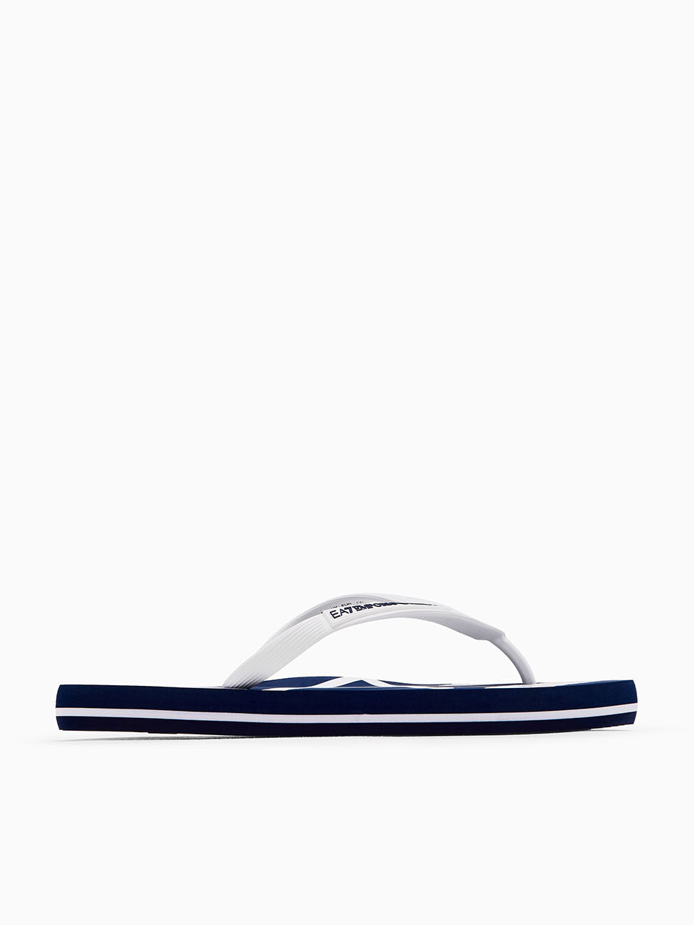 EA7 Blue & White Rubber Flip Flops