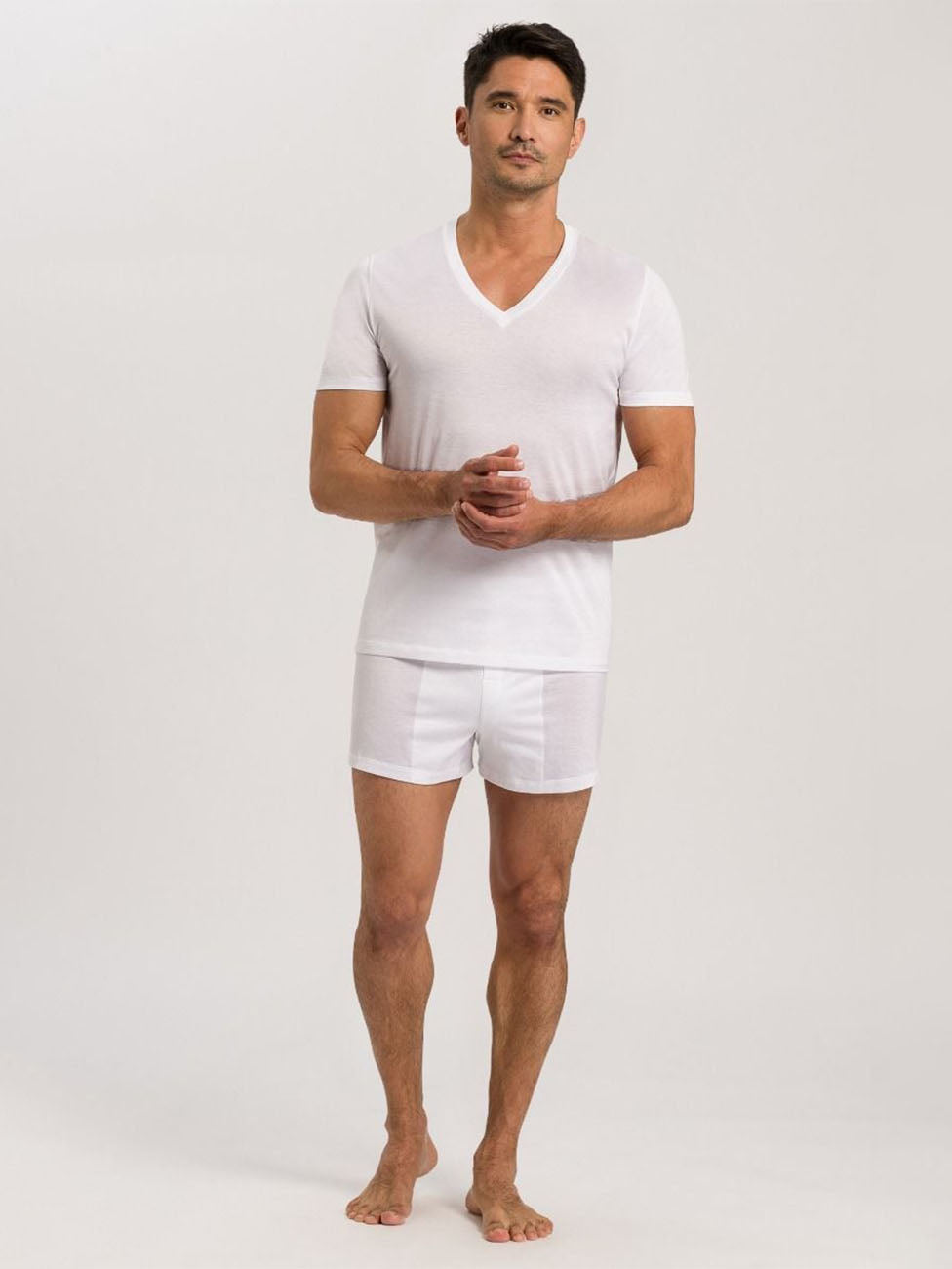 Hanro Cotton Sporty V-Neck T-Shirt