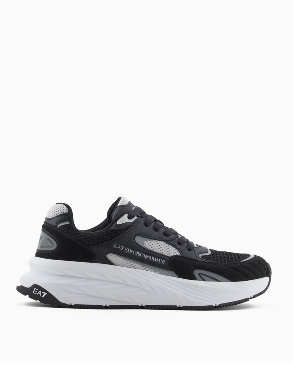 EA7 Black & Silver Crusher Sonic Sneakers