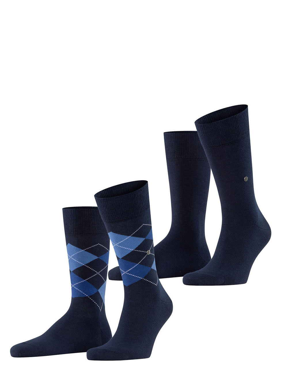 Burlington Everyday Argyle Mix Men Socks (Pack of 2)