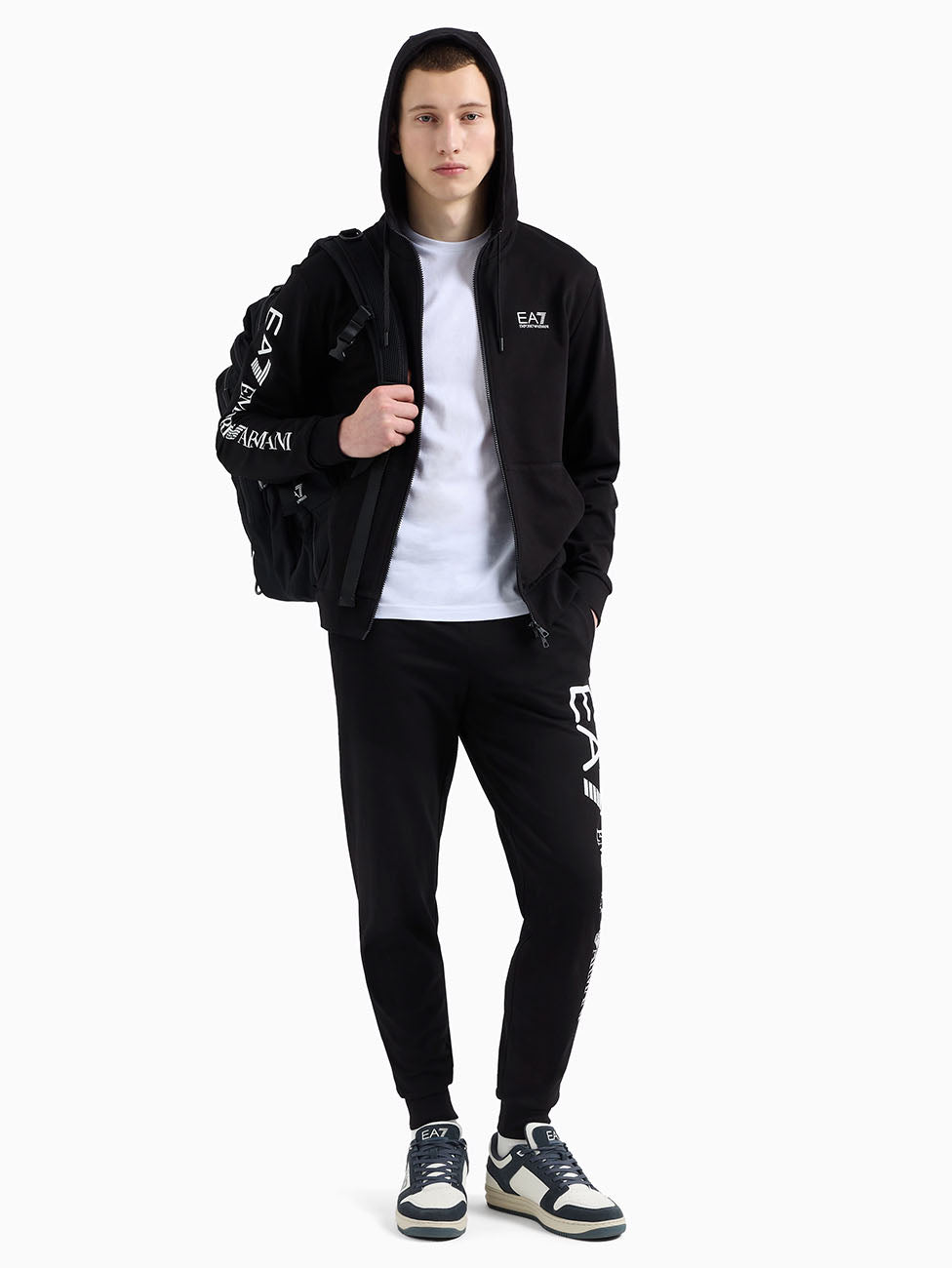EA7 Logo Series Cotton Joggers