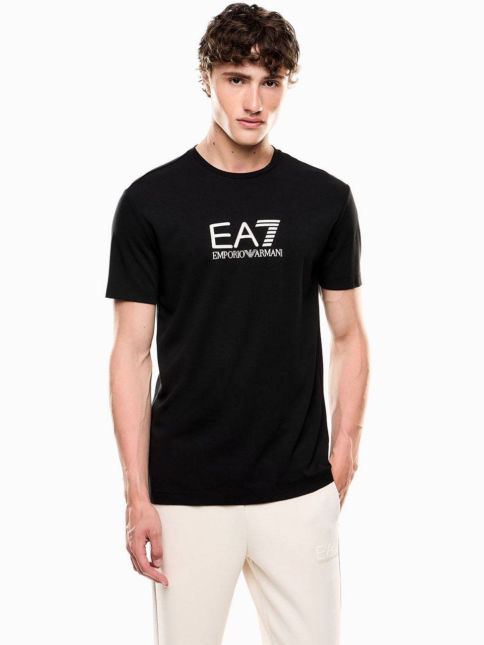 EA7 Gold Label Viscose-Blend T-shirt